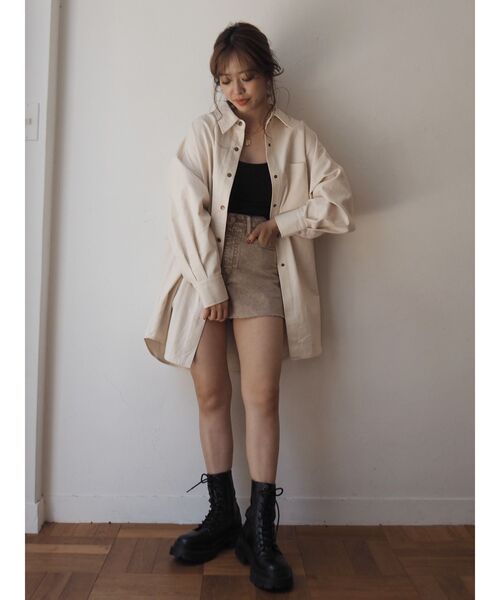 EVRIS(エヴリス)の「【ZOZO限定】シンプルオーバーサイズシャツ(シャツ/ブラウス・レディース・ホワイト/ブルー/アイボリー・FREE)」の10枚目の写真