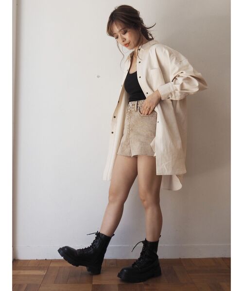 EVRIS(エヴリス)の「【ZOZO限定】シンプルオーバーサイズシャツ(シャツ/ブラウス・レディース・ホワイト/ブルー/アイボリー・FREE)」の12枚目の写真