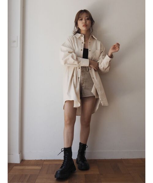 EVRIS(エヴリス)の「【ZOZO限定】シンプルオーバーサイズシャツ(シャツ/ブラウス・レディース・ホワイト/ブルー/アイボリー・FREE)」の14枚目の写真