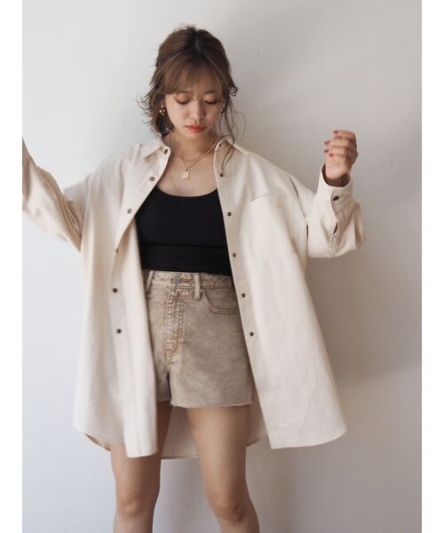 EVRIS(エヴリス)の「【ZOZO限定】シンプルオーバーサイズシャツ(シャツ/ブラウス・レディース・ホワイト/ブルー/アイボリー・FREE)」の15枚目の写真