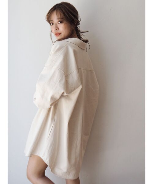 EVRIS(エヴリス)の「【ZOZO限定】シンプルオーバーサイズシャツ(シャツ/ブラウス・レディース・ホワイト/ブルー/アイボリー・FREE)」の19枚目の写真