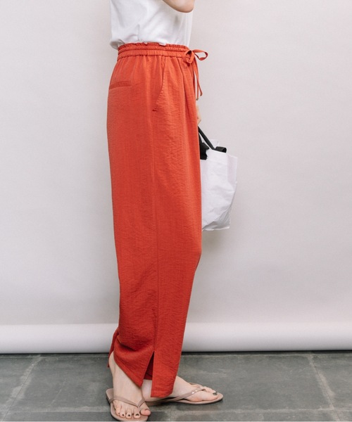 ELVENCE DEUX（エルベンスドゥ）の「アサチョウワイドPT（その他パンツ・レディース・ベージュ/ネイビー/テラコッタ・SMALL/MEDIUM/LARGE）」の6枚目の写真