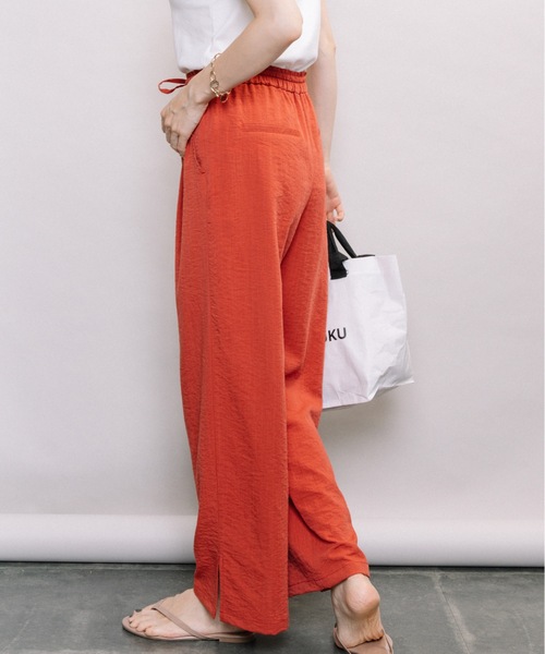 ELVENCE DEUX（エルベンスドゥ）の「アサチョウワイドPT（その他パンツ・レディース・ベージュ/ネイビー/テラコッタ・SMALL/MEDIUM/LARGE）」の9枚目の写真