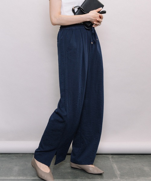 ELVENCE DEUX（エルベンスドゥ）の「アサチョウワイドPT（その他パンツ・レディース・ベージュ/ネイビー/テラコッタ・SMALL/MEDIUM/LARGE）」の8枚目の写真