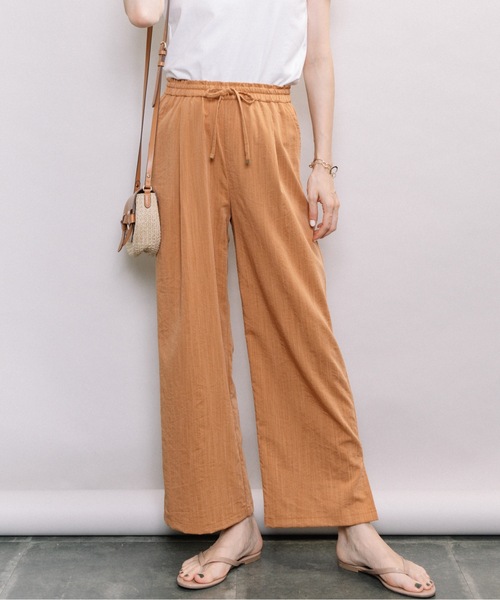 ELVENCE DEUX（エルベンスドゥ）の「アサチョウワイドPT（その他パンツ・レディース・ベージュ/ネイビー/テラコッタ・SMALL/MEDIUM/LARGE）」の7枚目の写真