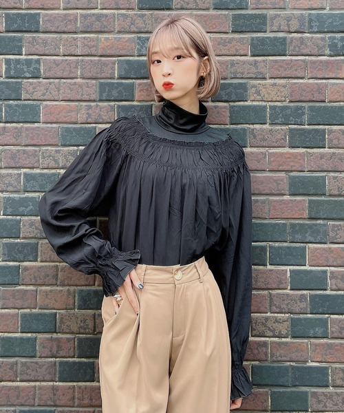 Voyage titty&Co.PETIT（ボヤージュティティアンドコープチ）の「【Voyage titty&Co.PETIT】ダブルタックスラックス（スラックス・レディース・モカ/ピンク/ブルー・FREE）」の14枚目の写真