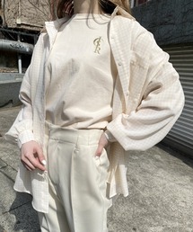 Romansual | Romansual/ロゴ刺繍Tシャツ(Tシャツ/カットソー)