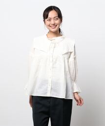 Samansa Mos2 | セーラー衿取り外しブラウス(シャツ/ブラウス)