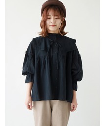 Samansa Mos2 | セーラー衿取り外しブラウス(シャツ/ブラウス)
