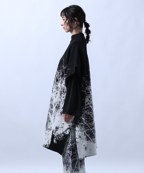 HARE(ハレ)の「ランドスケープポンチョ(HARE)(ポンチョ・レディース・ブラック/ベージュ・FREE)」の13枚目の写真