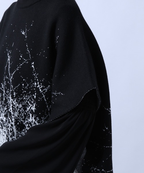 HARE(ハレ)の「ランドスケープポンチョ(HARE)(ポンチョ・レディース・ブラック/ベージュ・FREE)」の11枚目の写真