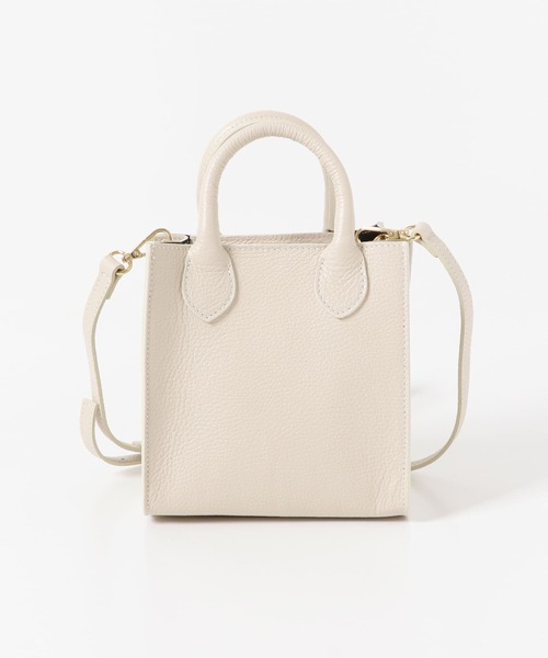 URBAN RESEARCH DOORS（アーバンリサーチドアーズ）の「MARCO BIANCHINI　2way キューブショルダーバッグ（ショルダーバッグ・レディース・ブラック/オフホワイト/ライトブラウン・FREE）」の9枚目の写真