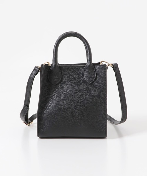 URBAN RESEARCH DOORS（アーバンリサーチドアーズ）の「MARCO BIANCHINI　2way キューブショルダーバッグ（ショルダーバッグ・レディース・ブラック/オフホワイト/ライトブラウン・FREE）」の10枚目の写真