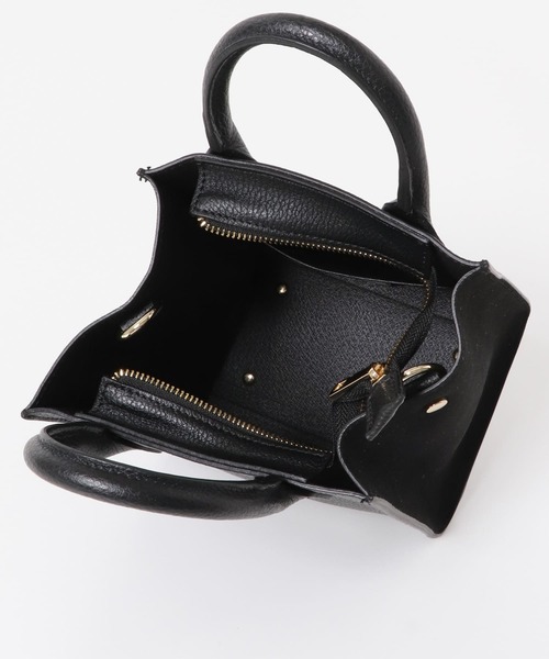 URBAN RESEARCH DOORS（アーバンリサーチドアーズ）の「MARCO BIANCHINI　2way キューブショルダーバッグ（ショルダーバッグ・レディース・ブラック/オフホワイト/ライトブラウン・FREE）」の6枚目の写真