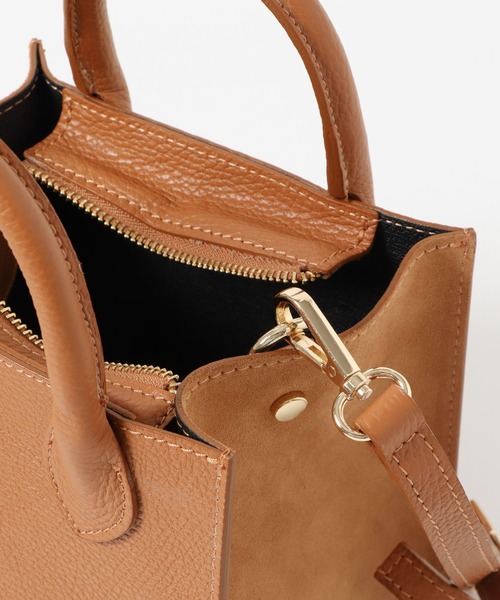 URBAN RESEARCH DOORS（アーバンリサーチドアーズ）の「MARCO BIANCHINI　2way キューブショルダーバッグ（ショルダーバッグ・レディース・ブラック/オフホワイト/ライトブラウン・FREE）」の5枚目の写真