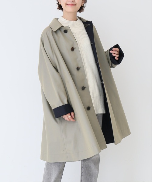 Spick and Span ステンカラーコート 青 0402225E0342 Spick & Span(スピックアンドスパン)|ステンカラーコート一覧