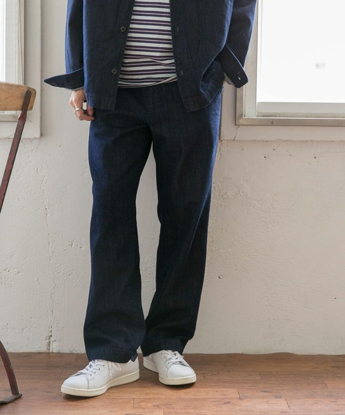 URBAN RESEARCH DOORS（アーバンリサーチドアーズ）の「ストレートデニムトラウザー（デニムパンツ・メンズ・インディゴブルー/ブラック・40/38）」の3枚目の写真