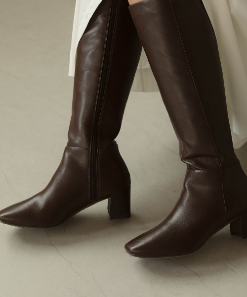 Bou Jeloud（ブージュルード）の「スクエアトゥロングブーツ（ブーツ・レディース・ブラック/ブラウン・M/L）」の10枚目の写真