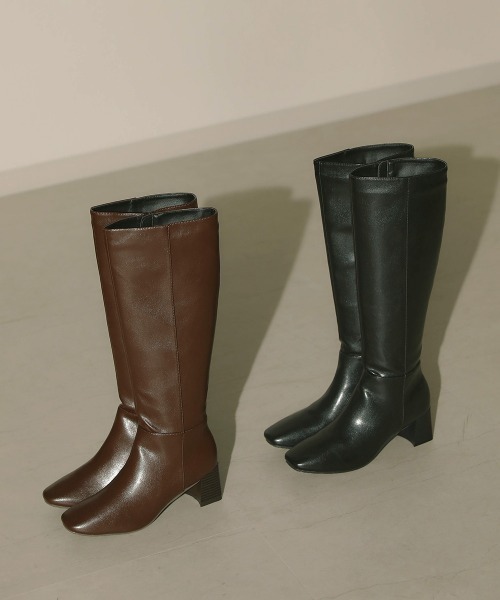 Bou Jeloud（ブージュルード）の「スクエアトゥロングブーツ（ブーツ・レディース・ブラック/ブラウン・M/L）」の13枚目の写真