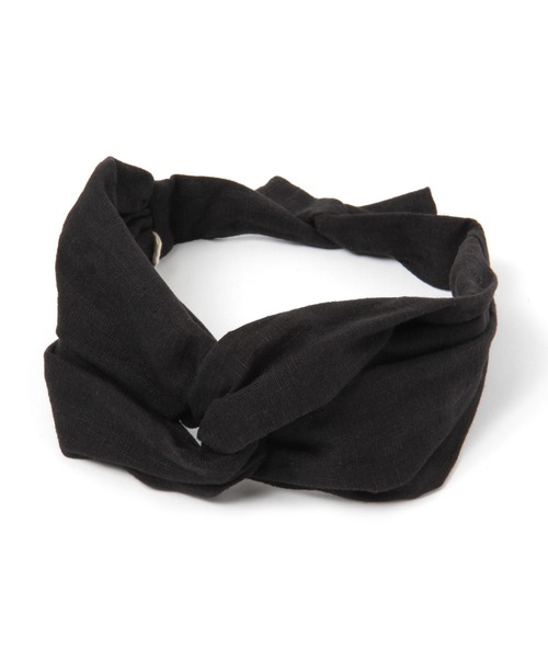 studio CLIP（スタディオクリップ）の「ナチュラルワイドワイヤーヘアバンド（ヘアバンド・レディース・ナチュラル/ブラック・FREE）」の2枚目の写真