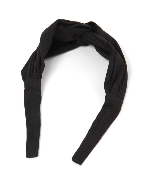 studio CLIP（スタディオクリップ）の「ナチュラルワイドワイヤーヘアバンド（ヘアバンド・レディース・ナチュラル/ブラック・FREE）」の6枚目の写真