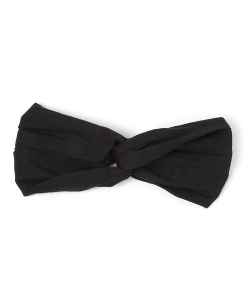 studio CLIP（スタディオクリップ）の「ナチュラルワイドワイヤーヘアバンド（ヘアバンド・レディース・ナチュラル/ブラック・FREE）」の5枚目の写真