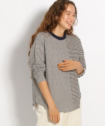 niko and... | ミックスボーダーリンガーロンT(Tシャツ/カットソー)