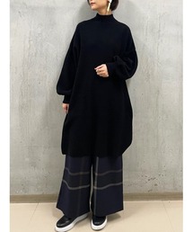 BEARDSLEY | 袖タックニットワンピース(ワンピース)