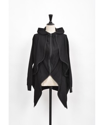 gomme | 60/-ファイン裏毛　ラッフルパーカー(パーカー)