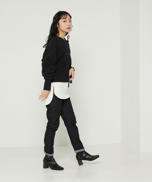 FREAK'S STORE（フリークスストア）の「2way裏毛ショートカーディガンセット（カーディガン/ボレロ・レディース・オフホワイト/レッド/ブラック/その他13・ﾌﾘ-）」の14枚目の写真