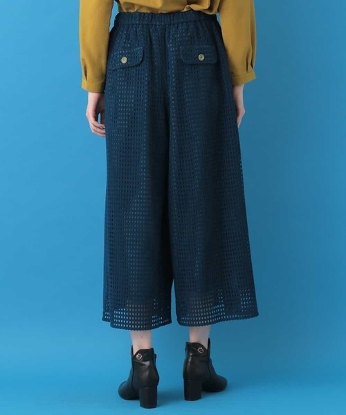 Jocomomola(ホコモモラ)の「brecha ベロア調レースワイドパンツ(その他パンツ・レディース・ブルー/ピンク・40)」の11枚目の写真