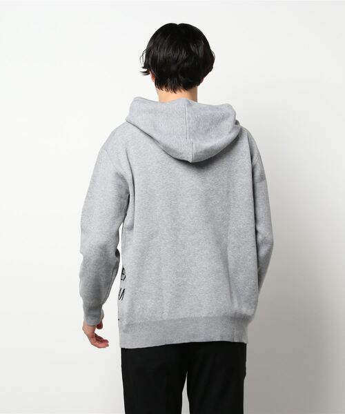 semantic design（セマンティックデザイン）の「セマンティックデザイン/semantic design ストレッチウォッシャブル ブロッキング ニットプルパーカー（パーカー・メンズ・グレー/ブラック・LARGE/MEDIUM/X-LARGE）」の3枚目の写真