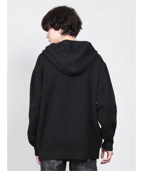 semantic design（セマンティックデザイン）の「セマンティックデザイン/semantic design ストレッチウォッシャブル ブロッキング ニットプルパーカー（パーカー・メンズ・グレー/ブラック・LARGE/MEDIUM/X-LARGE）」の12枚目の写真