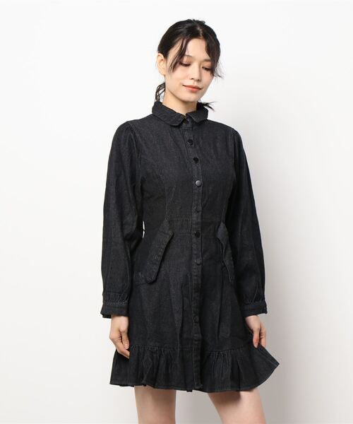 aimoha（アイモハ）の「デニムワンピース（ワンピース・レディース・ブラック・SMALL/MEDIUM）」の18枚目の写真