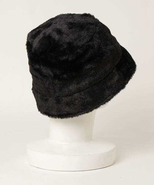 X-girl（エックスガール）の「FUR BUCKET HAT（ハット・レディース・ブラック/ベージュ/ライトグリーン・ONE SIZE）」の9枚目の写真