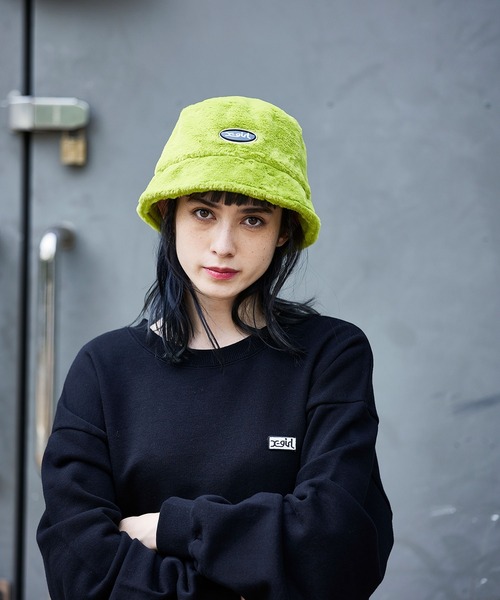 X-girl（エックスガール）の「FUR BUCKET HAT（ハット）」 - WEAR