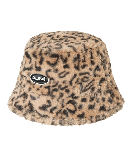 X-girl（エックスガール）の「FUR BUCKET HAT（ハット・レディース・ブラック/ベージュ/ライトグリーン・ONE SIZE）」の14枚目の写真