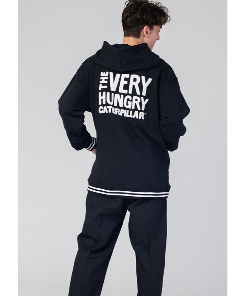 Design Tshirts Store graniph(デザイン ティーシャツ ストア グラニフ)の「レッド アップル エンブロイダリー(エリック カール)|コラボフーデッドスウェットブルゾン(ブルゾン・メンズ・ブラック・LARGE/MEDIUM/SMALL)」の10枚目の写真