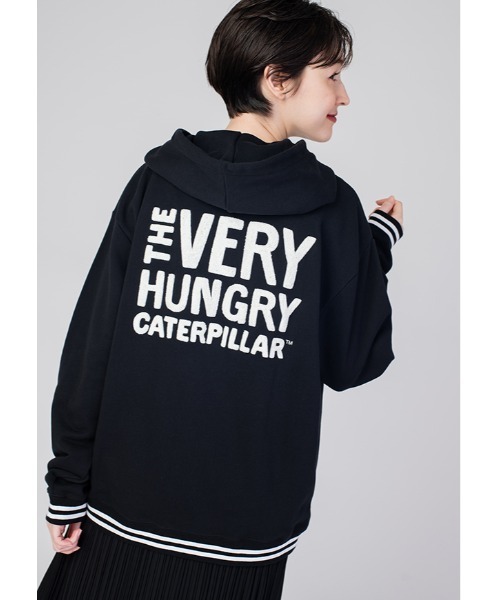 Design Tshirts Store graniph(デザイン ティーシャツ ストア グラニフ)の「レッド アップル エンブロイダリー(エリック カール)|コラボフーデッドスウェットブルゾン(ブルゾン・メンズ・ブラック・LARGE/MEDIUM/SMALL)」の4枚目の写真