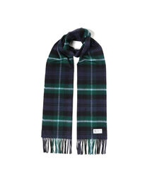 JOHNSTONS / カシミヤ グレンチェック リバーシブル マフラー Johnstons of Elgin（ジョンストンズオブエルガン）の