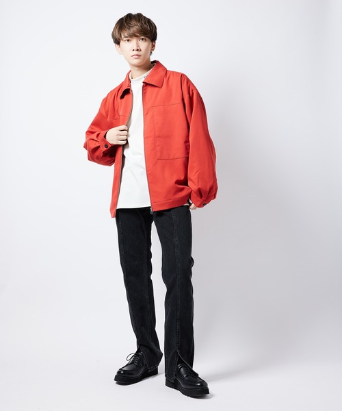 re_k by JUNRED（レクバイジュンレッド）の「【　re_k by JUNRed　】レングスが選べるセンターカットスリムデニムパンツ（デニムパンツ・メンズ・ブラック/ブルー・S/M/L/S1/M1/L1）」の7枚目の写真