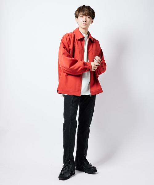 re_k by JUNRED（レクバイジュンレッド）の「【　re_k by JUNRed　】レングスが選べるセンターカットスリムデニムパンツ（デニムパンツ・メンズ・ブラック/ブルー・S/M/L/S1/M1/L1）」の8枚目の写真