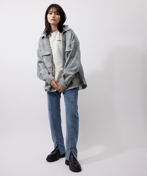 re_k by JUNRED（レクバイジュンレッド）の「【　re_k by JUNRed　】レングスが選べるセンターカットスリムデニムパンツ（デニムパンツ・メンズ・ブラック/ブルー・S/M/L/S1/M1/L1）」の15枚目の写真