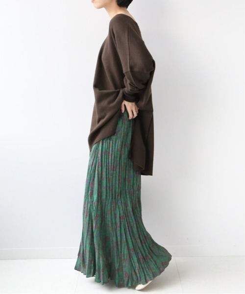JOURNAL STANDARD relume(ジャーナルスタンダード レリューム)の「ワッシャープリーツフレアスカート◆(スカート・レディース・ブラック系その他/グリーン・FREE)」の20枚目の写真