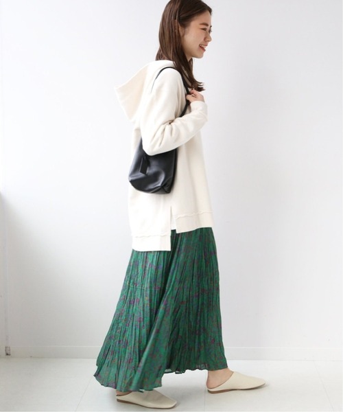 JOURNAL STANDARD relume(ジャーナルスタンダード レリューム)の「ワッシャープリーツフレアスカート◆(スカート・レディース・ブラック系その他/グリーン・FREE)」の10枚目の写真