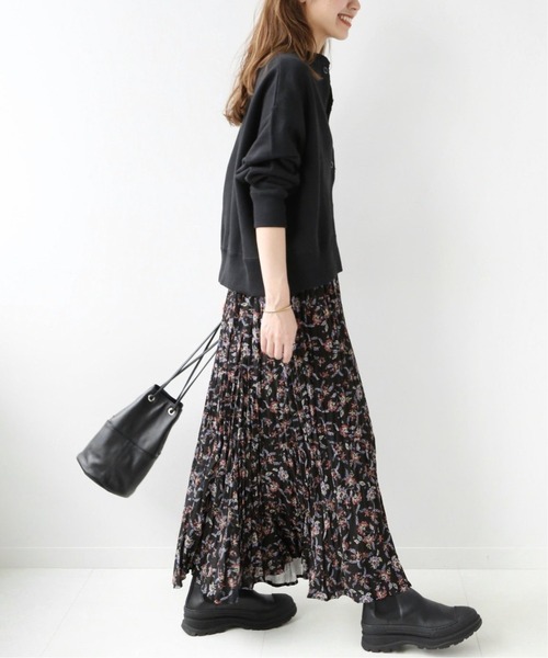 JOURNAL STANDARD relume(ジャーナルスタンダード レリューム)の「ワッシャープリーツフレアスカート◆(スカート・レディース・ブラック系その他/グリーン・FREE)」の9枚目の写真