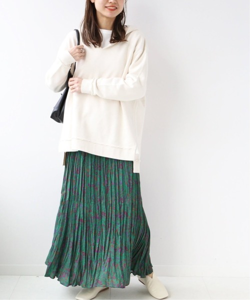JOURNAL STANDARD relume(ジャーナルスタンダード レリューム)の「ワッシャープリーツフレアスカート◆(スカート・レディース・ブラック系その他/グリーン・FREE)」の15枚目の写真