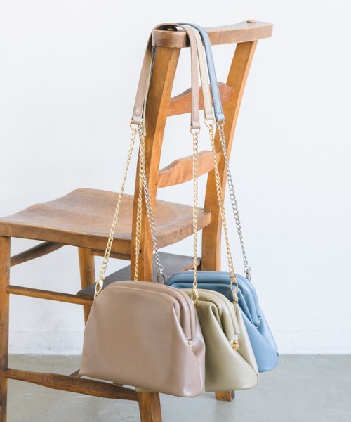 idem（イデム）の「gamaguchi shoulder bag/がま口ショルダーバッグ（ショルダーバッグ・レディース・カーキ/ブルー/キャメル/アイボリー/ベージュ/ブラック/ブラウン・FREE）」の22枚目の写真