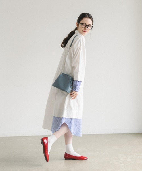 idem（イデム）の「gamaguchi shoulder bag/がま口ショルダーバッグ（ショルダーバッグ・レディース・カーキ/ブルー/キャメル/アイボリー/ベージュ/ブラック/ブラウン・FREE）」の16枚目の写真