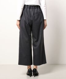 piantation ウールフラノストレッチパンツ　黒 Plantation（プランテーション）の「(S)ウールフラノストレッチ